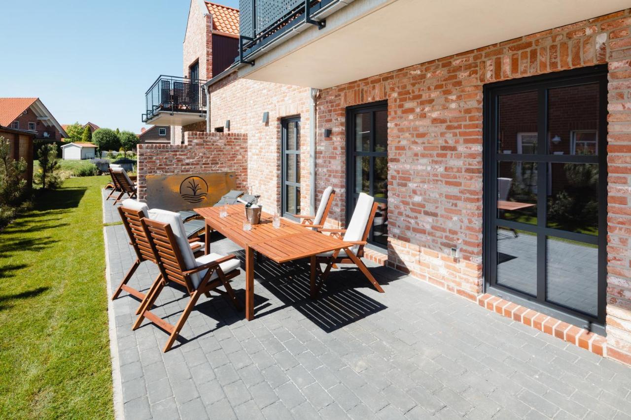 Kuesten Suite Sued - Seitliche Wasserlage, Terrasse, 70Qm Greetsiel Eksteriør bilde